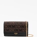MOSCHINO Monogram Print Logo Stamp Crossbody Bag