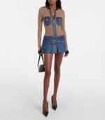 COPERNI Illusion Tulle and Denim Minidress - Imagen 2