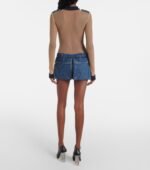 COPERNI Illusion Tulle and Denim Minidress - Imagen 3