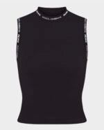 DOLCE & GABBANA X SKIMS Cotton Jersey Mock Neck Tank - Imagen 4