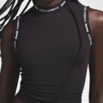 DOLCE & GABBANA X SKIMS Cotton Jersey Mock Neck Tank