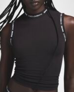DOLCE & GABBANA X SKIMS Cotton Jersey Mock Neck Tank