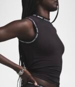 DOLCE & GABBANA X SKIMS Cotton Jersey Mock Neck Tank - Imagen 2