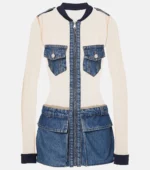 COPERNI Illusion Tulle and Denim Minidress - Imagen 5