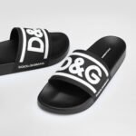 DOLCE & GABBANA Black beachwear DG Logo