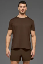 alo t-shirt brown - Imagen 2