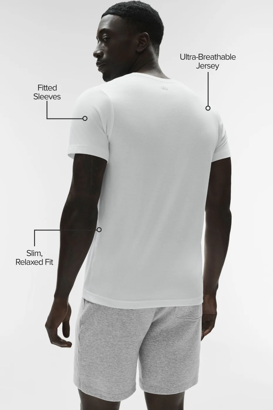alo white alo t-shirt white - Imagen 1