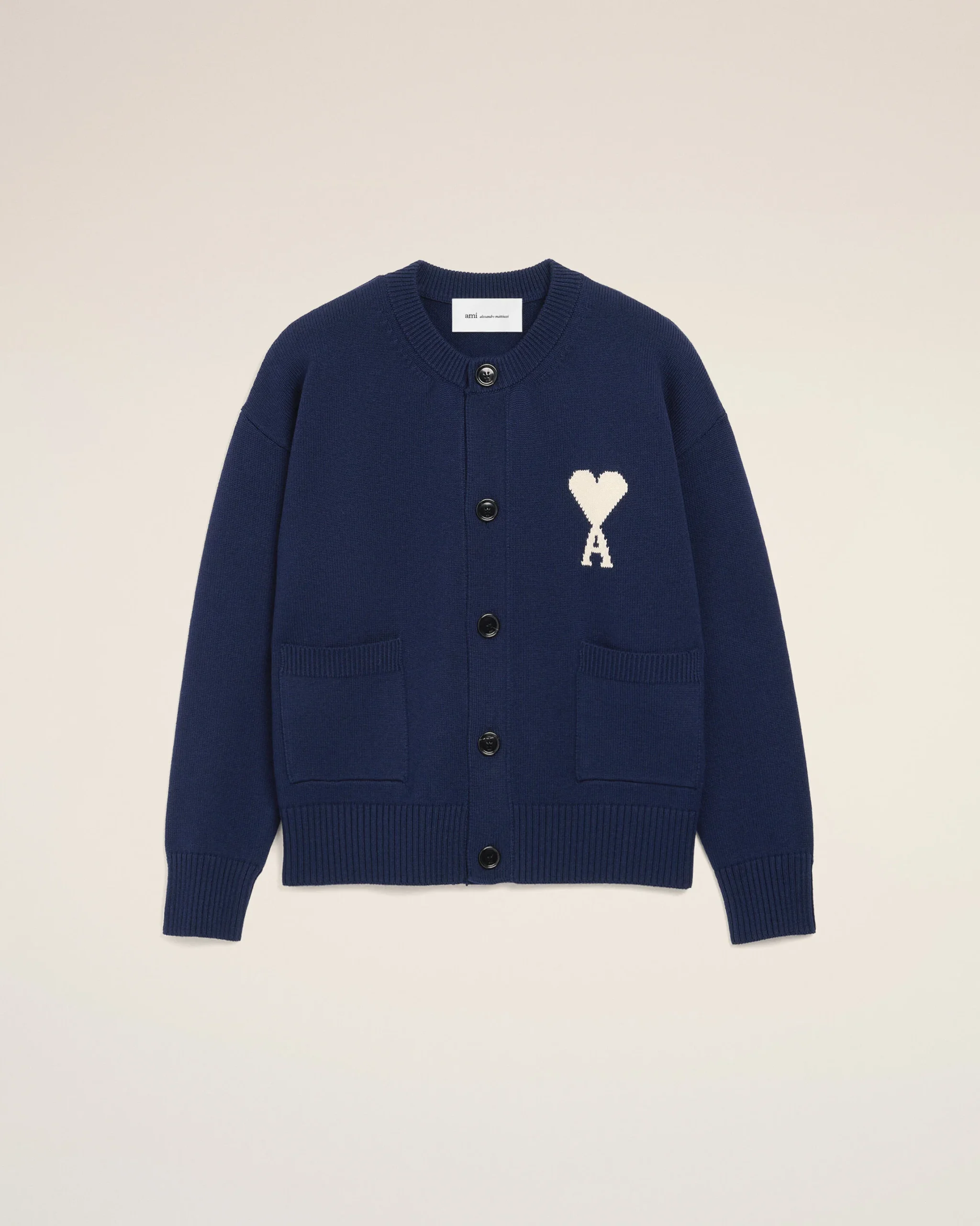 ami cardigan Ami Paris Cardigan Blue - Imagen 1