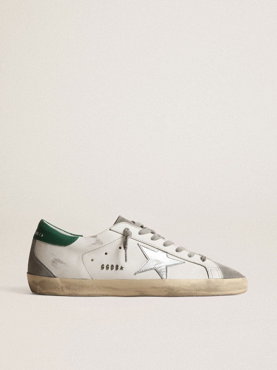goo Golden Goose Super-Star White Green Silver - Imagen 1